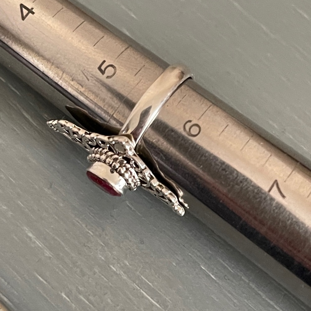 New ⭐️ Ruby Sterling Silver Ring - Picture 8 of 11